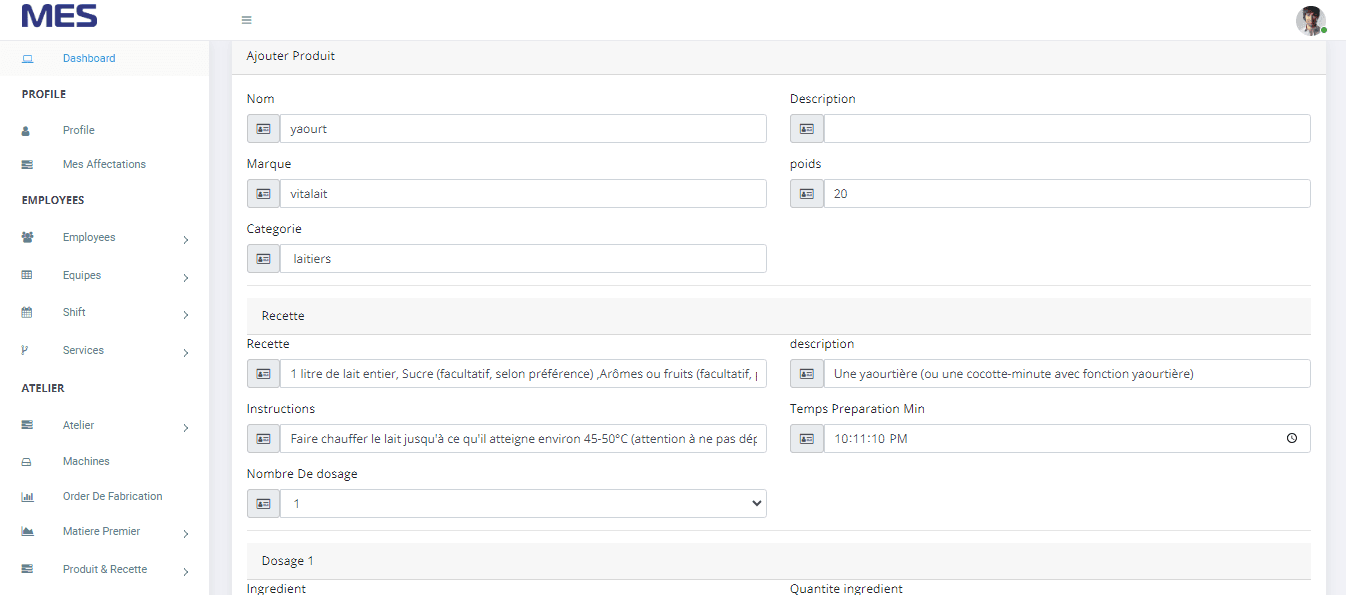 Manufacturing Execution System (MES)